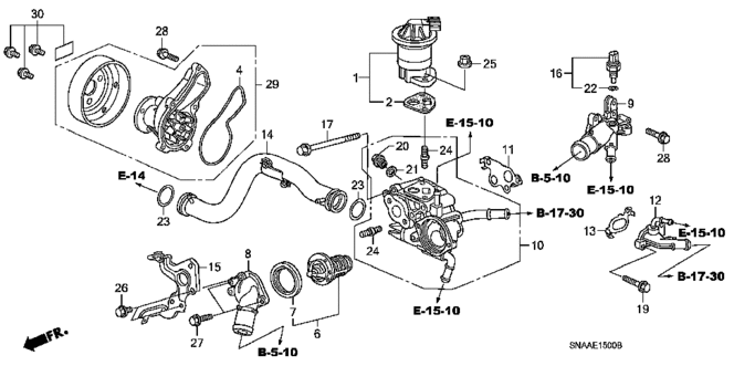 ENGINE/WATER PUMP (1.8L) for 2009 Honda CIVIC SEDAN #1