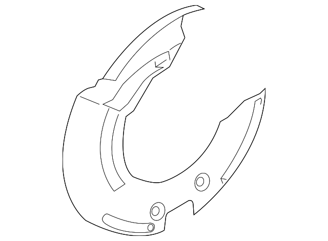T2H11207 Деталь SPLASH SHIELD, RIGHT