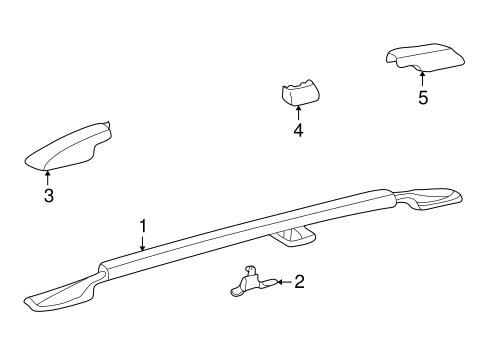 BODY/LUGGAGE CARRIER for 2001 Toyota Highlander #1