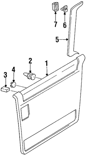 Villager INTERIOR TRIM - SIDE DOOR