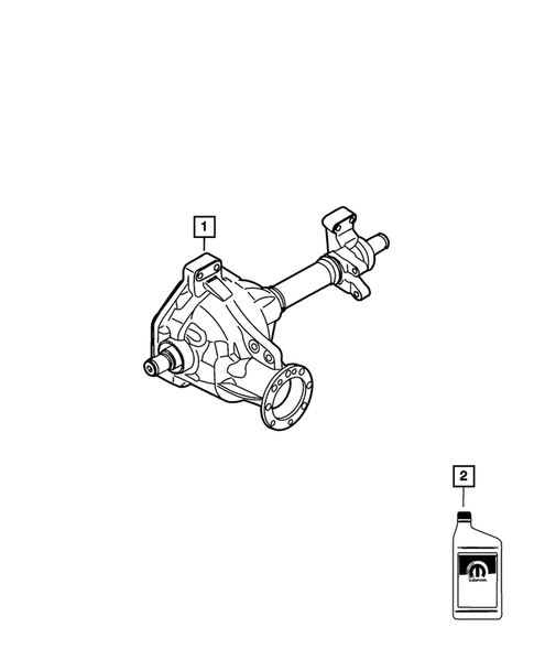 Front Axle Assembly for 2009 Dodge Dakota #0