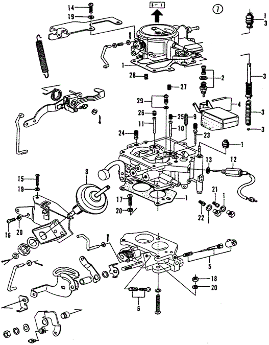 ENGINE/CARBURETOR ('75-'76) for 1975 Honda CIVIC 1200 HATCHBACK #1
