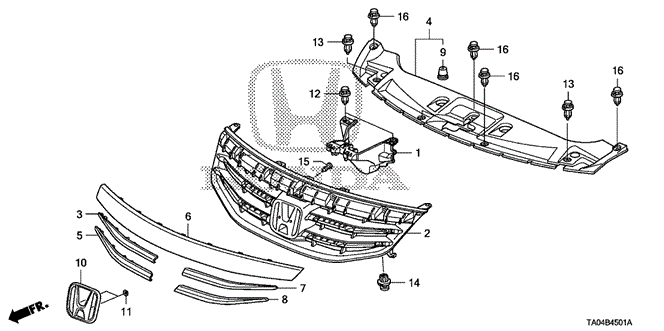 INTERIOR / BUMPER/FRONT GRILLE (2) for 2011 Honda ACCORD SEDAN #1