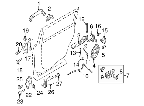 Electrical/Rear Door for 2013 Ford Flex #3
