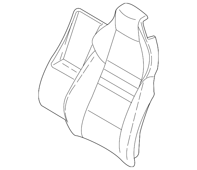 970-522-141-98-DAM Деталь SEAT BACK COVER, LEFT