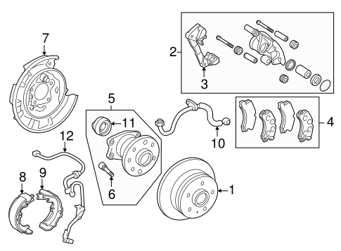 BRAKES/BRAKE COMPONENTS for 2012 Toyota Avalon #1