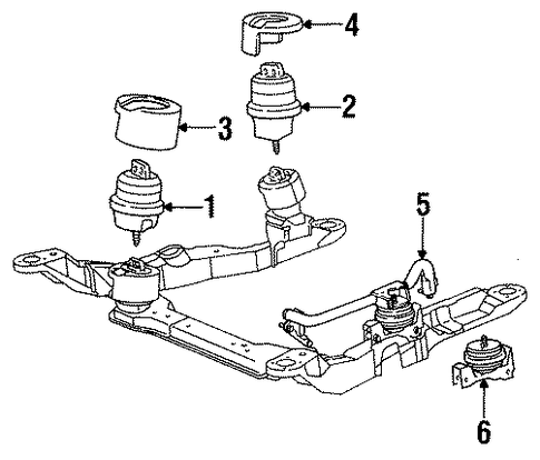 Taurus ENGINE & TRANS MOUNTING