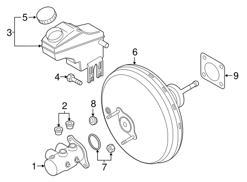 Master Cylinder - Components On Dash Panel for 2015 Jeep Renegade #0