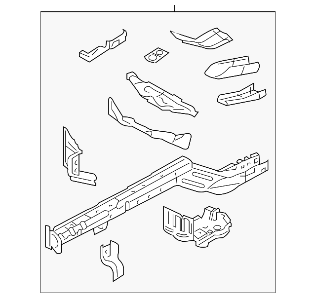 5R3Z-16054-BA Деталь LOWER RAIL, RIGHT
