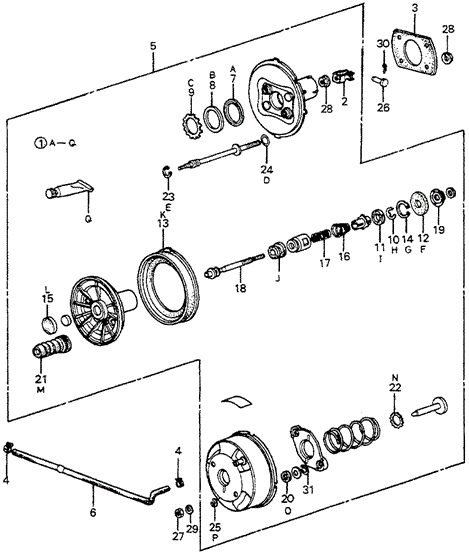 Chassis/Master Power for 1982 Honda ACCORD SEDAN #1