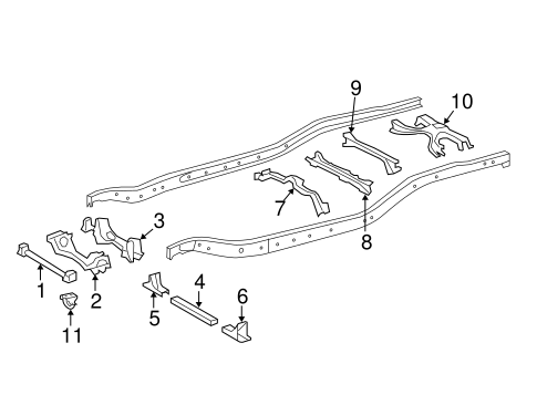 BODY/CROSSMEMBERS & COMPONENTS for 2016 Toyota Tundra #2