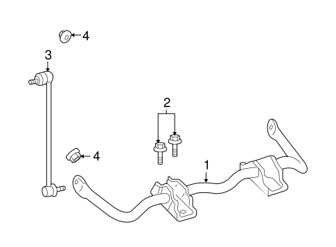 Front Suspension/Stabilizer Bar & Components for 2009 Ford Taurus #1