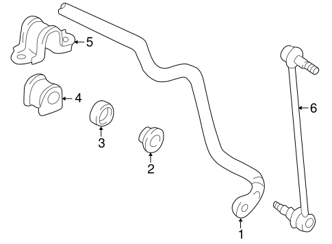 FRONT SUSPENSION/STABILIZER BAR & COMPONENTS for 1997 Toyota Camry #1