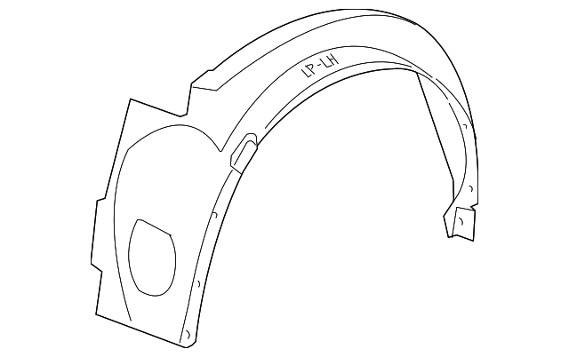 15882053 FENDER LINER, RIGHT