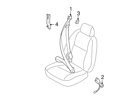 9-2X FRONT SEAT BELTS
