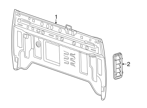 Sierra 2500 HD BACK PANEL 2