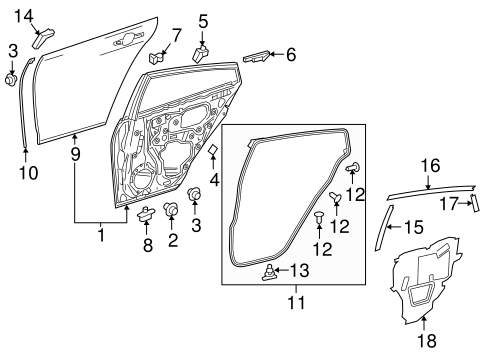 BODY/DOOR & COMPONENTS for 2016 Toyota Prius #1