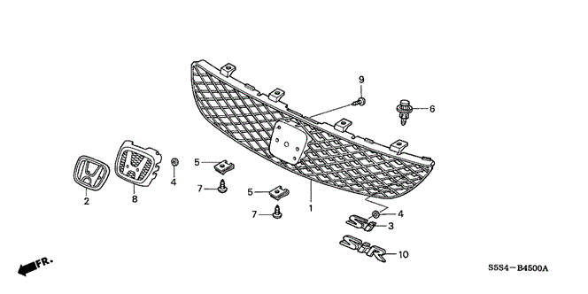 INTERIOR / BUMPER/FRONT GRILLE for 2003 Honda CIVIC HATCHBACK #1