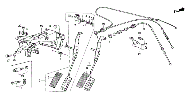 Bracket, Pedal Bracket, Pedal