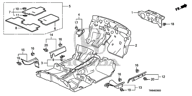 INTERIOR / BUMPER/FLOOR MAT for 2013 Honda INSIGHT #1