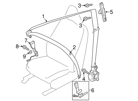 Front Seat Belts for 2013 Volvo S60 #0