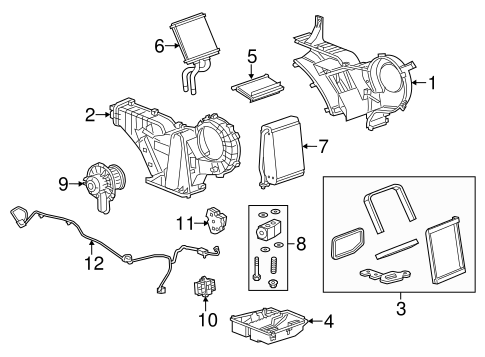 Auxiliary AC & Heater Unit for 2018 Cadillac Escalade ESV #0