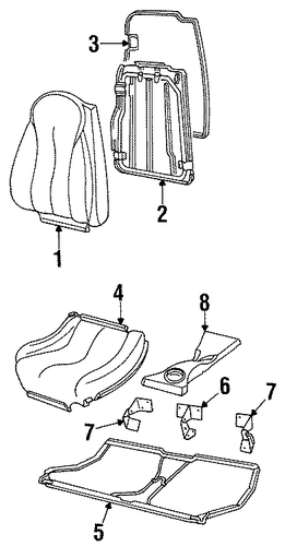 Cougar REAR SEAT COMPONENTS