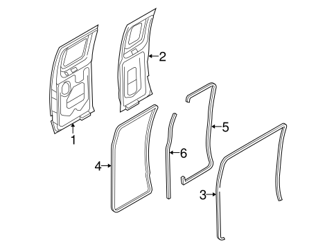 Body/Door & Components for 2009 Ford E-350 Super Duty #2