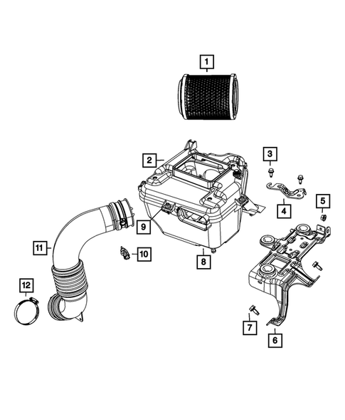 Air Cleaner for 2011 Jeep Patriot #0