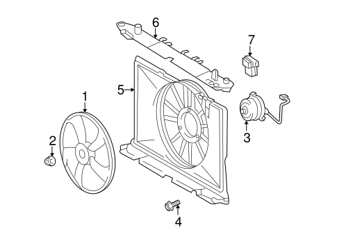 COOLING SYSTEM/COOLING FAN for 2012 Toyota Matrix #1