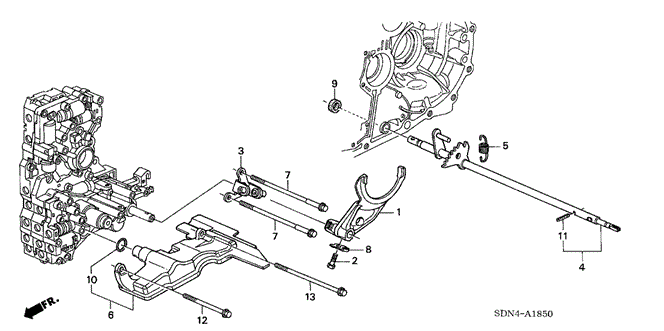 Transmission - Automatic/AT Shift Fork (V6) for 2003 Honda ACCORD COUPE #1