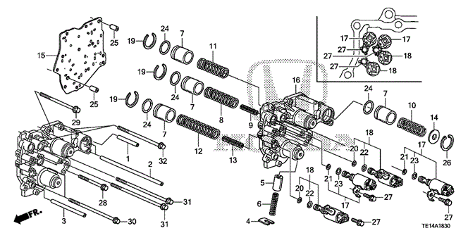 TRANSMISSION - AUTOMATIC/AT ACCUMULATOR BODY (V6) for 2012 Honda ACCORD COUPE #1