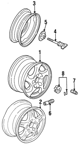 OEM Honda 42700-S30-A91 - Wheel, Alloy OEM Honda 42700-S30-A91 - Wheel, Alloy