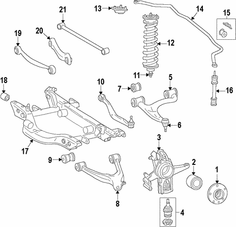 Rear Suspension for 2010 Mercedes-Benz ML 550 #1
