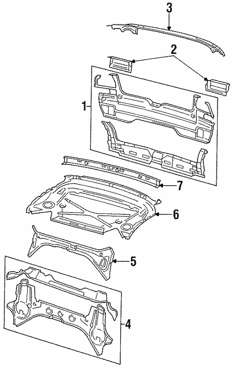 Rear Body for 1999 Volkswagen Cabrio #0