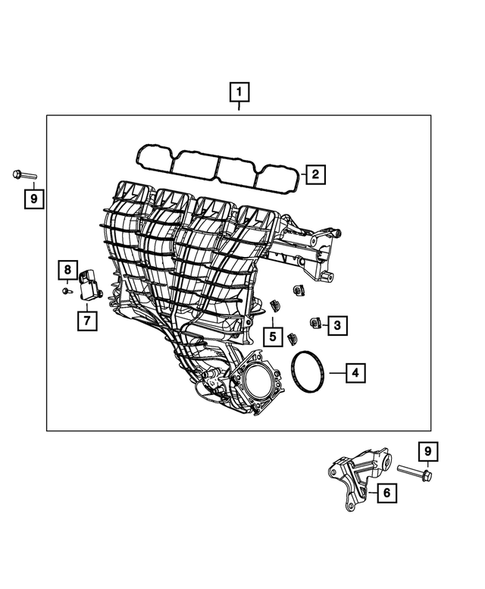 Manifolds and Vacuum Fittings for 2015 Jeep Compass #1