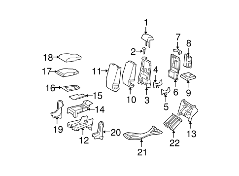 BODY/PASSENGER SEAT COMPONENTS for 2009 Toyota Tundra #1