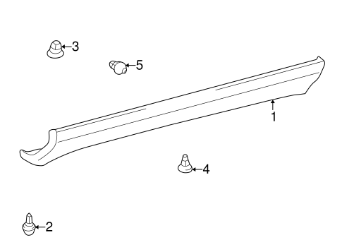 BODY/EXTERIOR TRIM - PILLARS for 2001 Toyota Celica #1