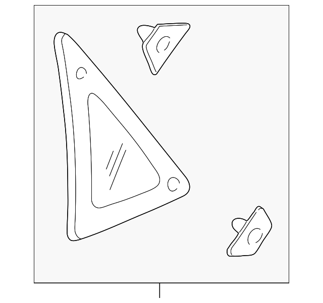 YS4Z-5429710-BA Деталь QTR GLASS, RIGHT