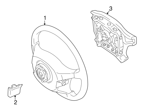 STEERING/STEERING WHEEL & TRIM for 1996 Toyota RAV4 #1