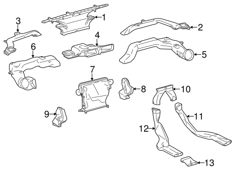 Ducts for 2015 Toyota Prius C #0