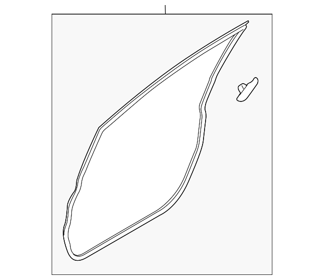 BE8Z-5420530-A DOOR W'STRIP, RIGHT