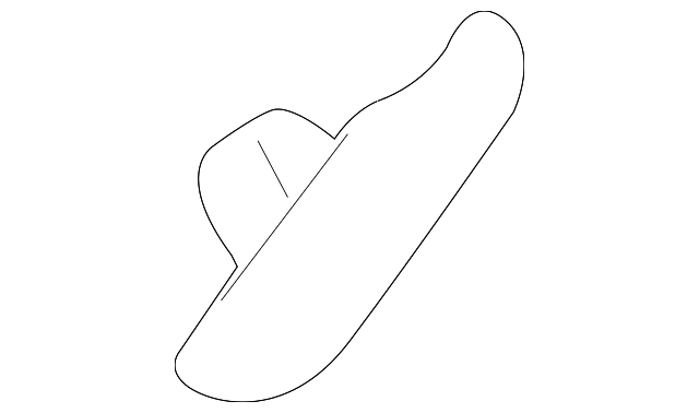 BA6Z-16K262-A DOOR W'STRIP CLIP, RIGHT