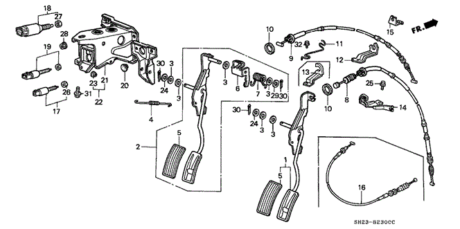 Clamp, Throttle Wire Clamp, Throttle Wire