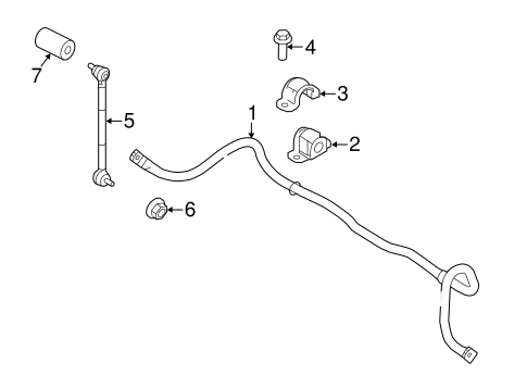 Front Suspension/Stabilizer Bar & Components for 2017 Ford Fiesta #1