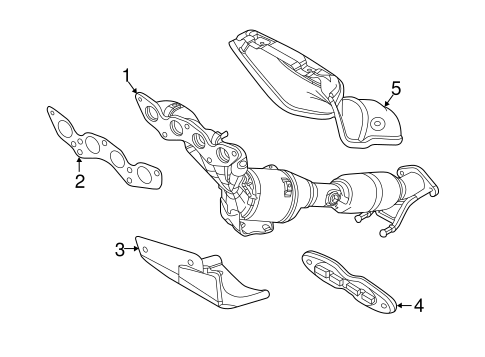 Exhaust System/Exhaust Manifold for 2012 Ford Focus #1