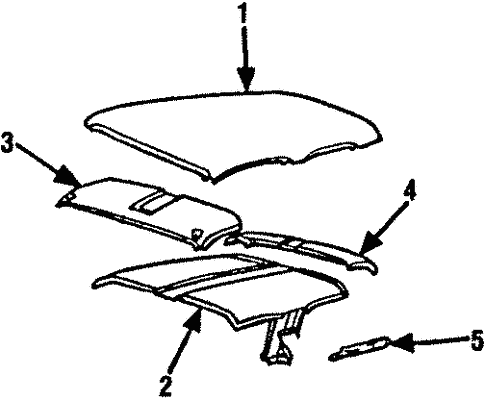 Roof & Components for 1984 GMC C3500 Pickup #0