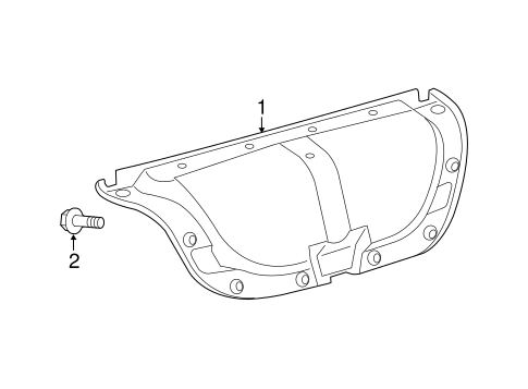 BODY/INTERIOR TRIM - TRUNK for 2012 Toyota Camry #1