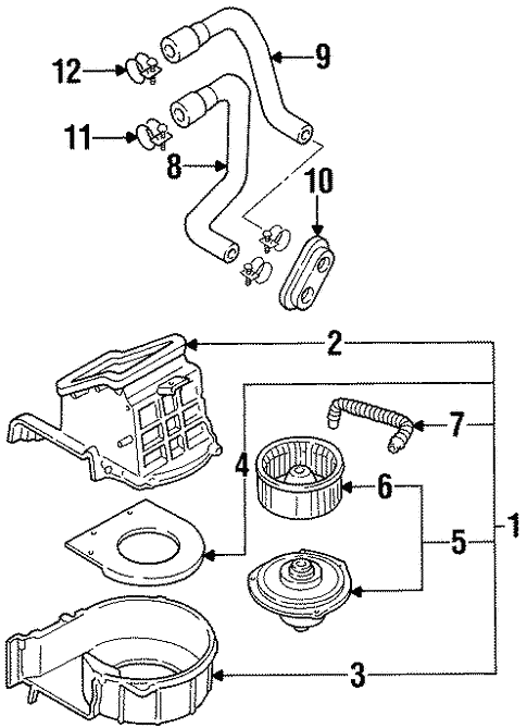 HVAC/Blower Motor & Fan for 1996 Nissan 300ZX #1