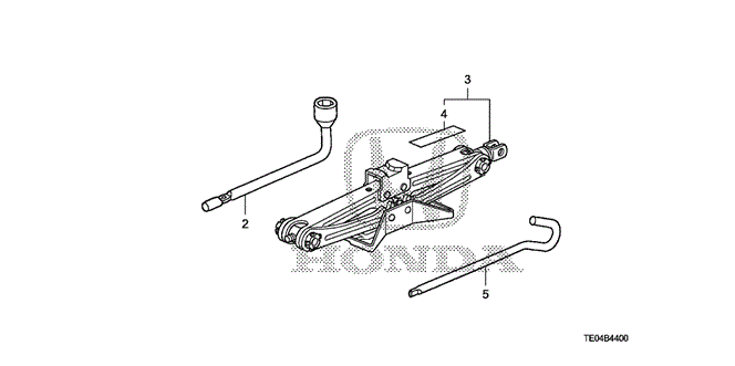 Interior/Bumper/Tools - Jack for 2009 Honda ACCORD COUPE #1